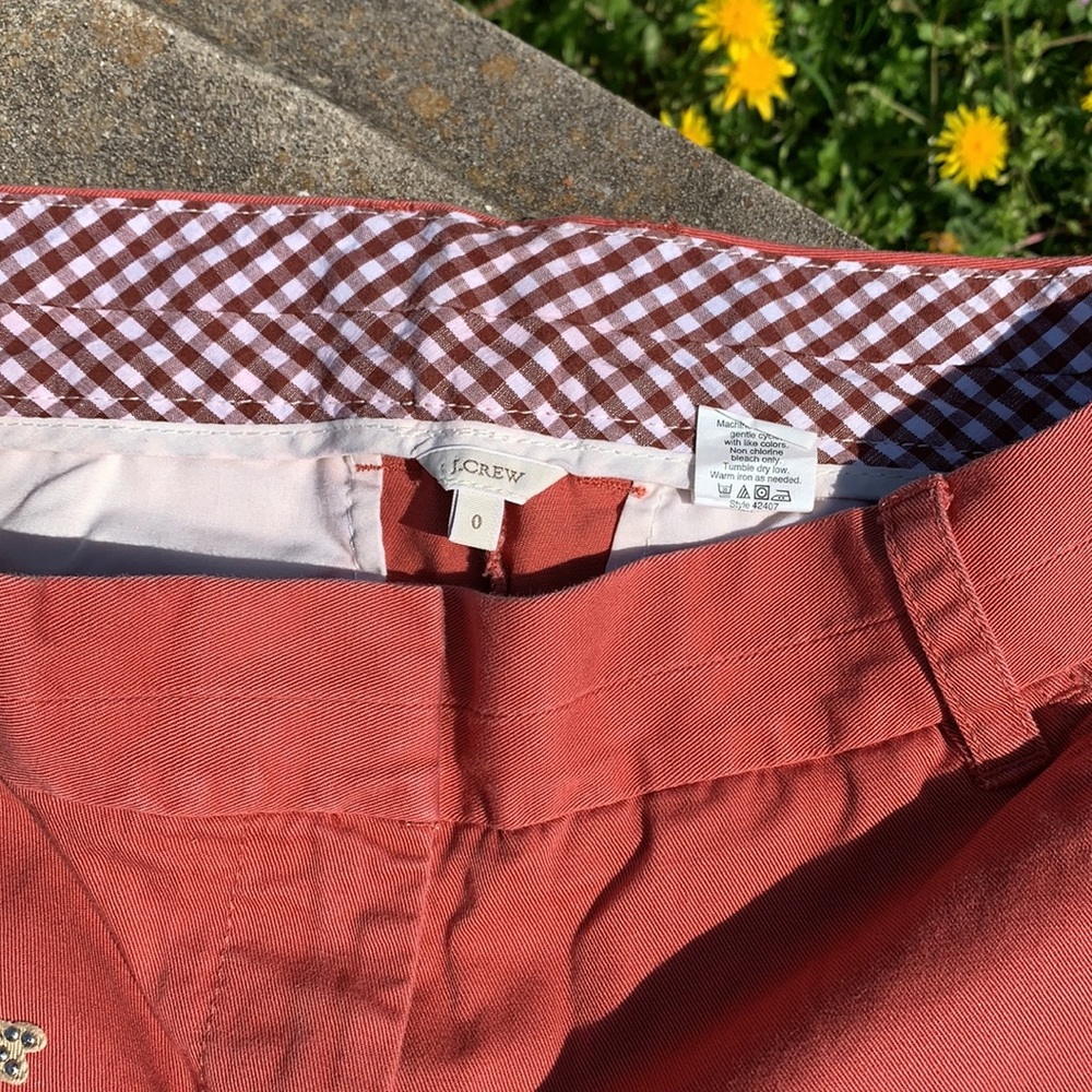 J Crew Classic Chino Short Rust/Tan 0 HOST PICK - Picture 10 of 10